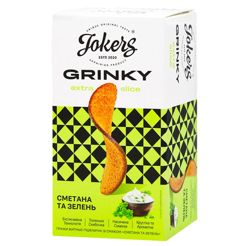 DRY BREAD RYE WHEAT SLICE W/SOUR CREAM&HERBS FLAVOR 16/90GR JOKERS