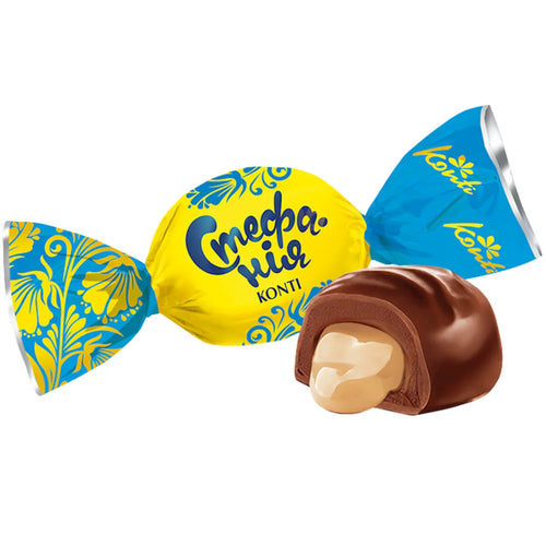 CANDIES PACKED CHOCOLATE STEFANIA 1/15.4LB KONTI UKRAINE N7574 (7/1000GR)