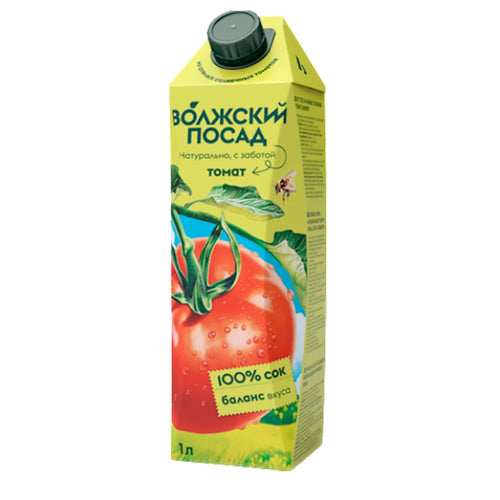 JUICE TOMATO W/SALT 12/1L VOLZHSKIY POSAD