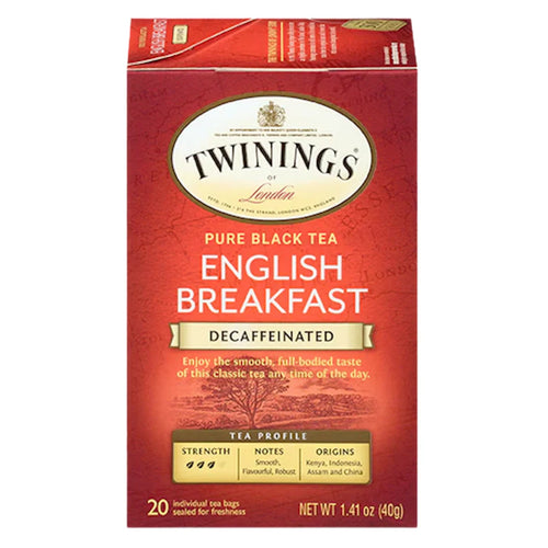 TEA TWININGS ENGLISH BREAKFAST DECAF 6/(20X1.5GR) ENGLAND N5307