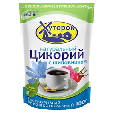 CHICORY POWDER W/ROSEHIP BABUSHKIN HUTOROK 12/100GR N10429 RUSSIA