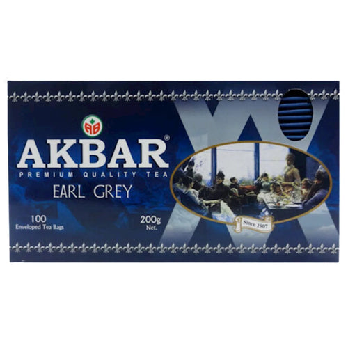 TEA AKBAR BLACK EARL GREY 12/(100X2GR) SRI-LANKA
