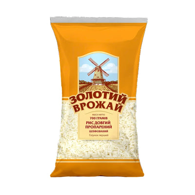 RICE LONG POLISHED STEAMED 20/700GR ZOLOTIY VROZHAY UKRAINE