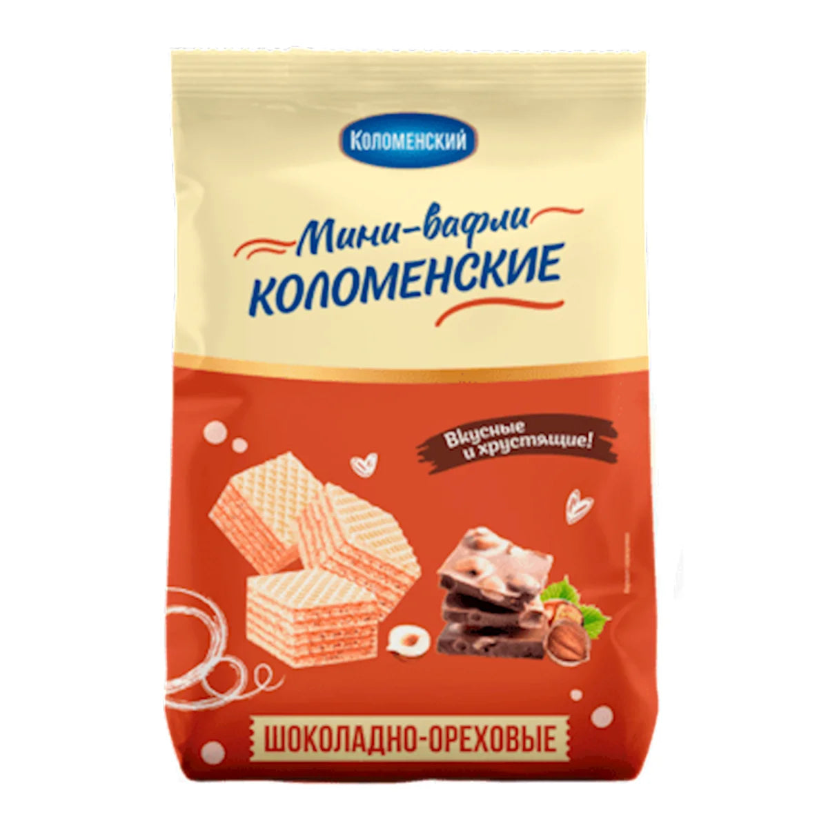 WAFFLES MINI W/CHOCOLATE&NUTS 12/200GR KOLOMENSKOE N92014
