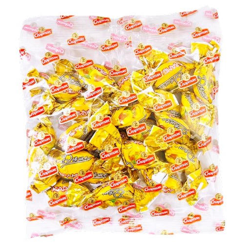 CANDIES PACKED CARAMEL PEAR DUSHES 36/150GR SPARTAK N8587
