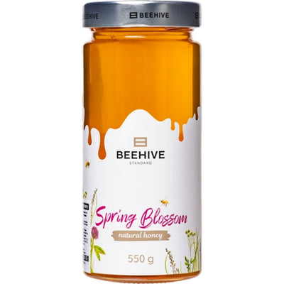 HONEY SPRING  BLOSSOM/POLYFLOWER 8/550GR GLASS BEEHIVE #1 UKRAINE N30471 4820208361903