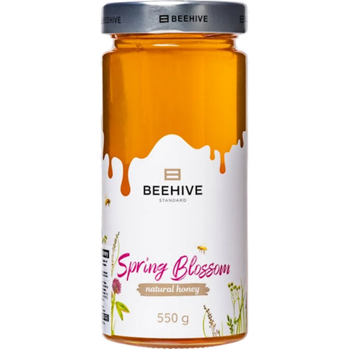 HONEY SPRING  BLOSSOM/POLYFLOWER 8/550GR GLASS BEEHIVE #1 UKRAINE N30471 4820208361903