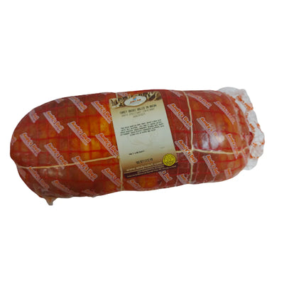 TURKEY BREAST ROLLED IN BACON /INDYK W BOCZKU LOOSE 9/40LB ANDY'S N186
