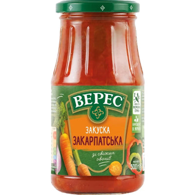 VEGETABLE SALAD 12/500GR VERES UKRAINE