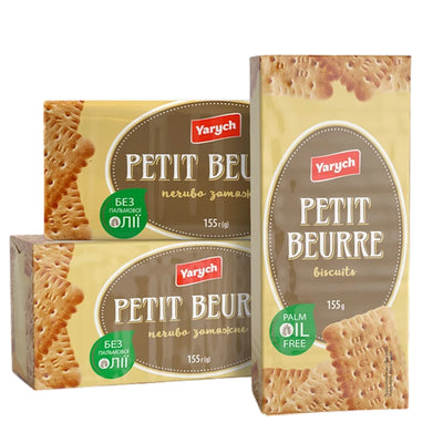 BISCUITS PETIT BEURRE 36/155GR YARYCH UKRAINE