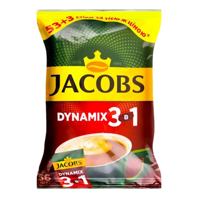 COFFEE STICKS INSTANT JACOBS DYNAMIX 3IN1 10/(56X12.5GR) N291
