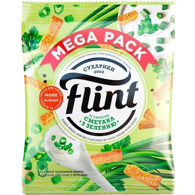 DRY BREAD WHEAT RYE W/SOUR CREAM&HERBS FLAVOR 40/110GR FLINT