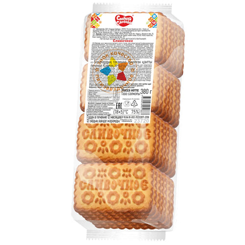 COOKIES SUGAR CREAMY 12/380GR SLADKAYA SLOBODA N23720