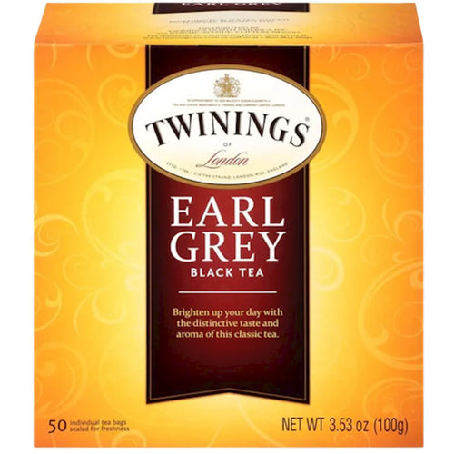 TEA TWININGS BLACK EARL GREY 6/(50X2GR) ENGLAND N5333