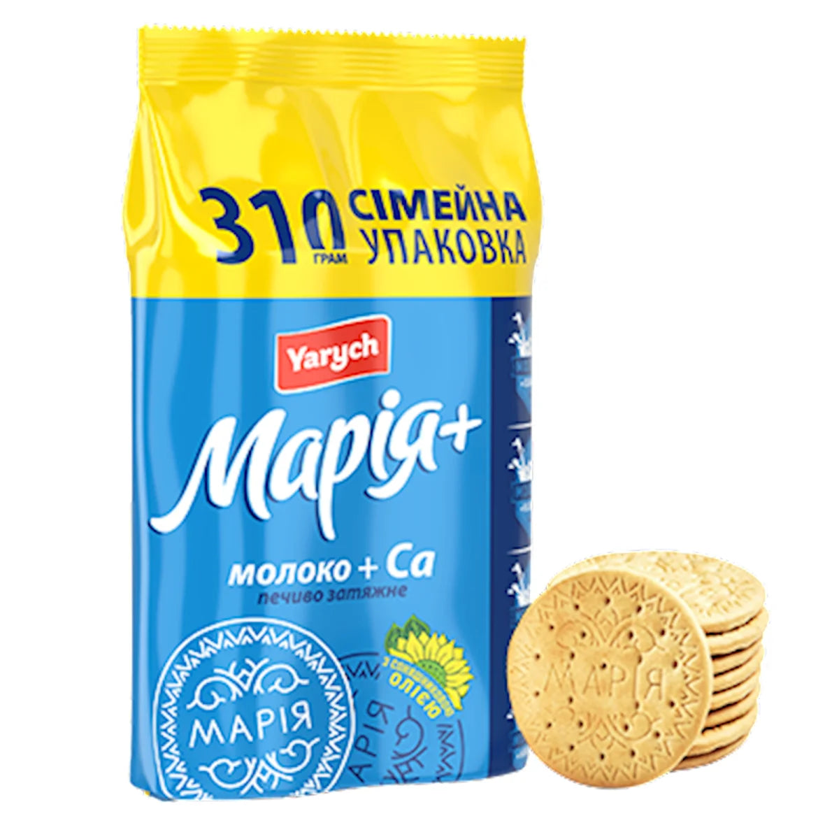 BISCUITS MARIA W/MILK&CALCIUM FAMILY PACK 18/310GR YARYCH UKRAINE