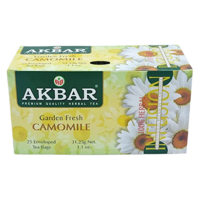 TEA AKBAR HERBAL W/CHAMOMILE 24/(25X1.25GR) SRI-LANKA