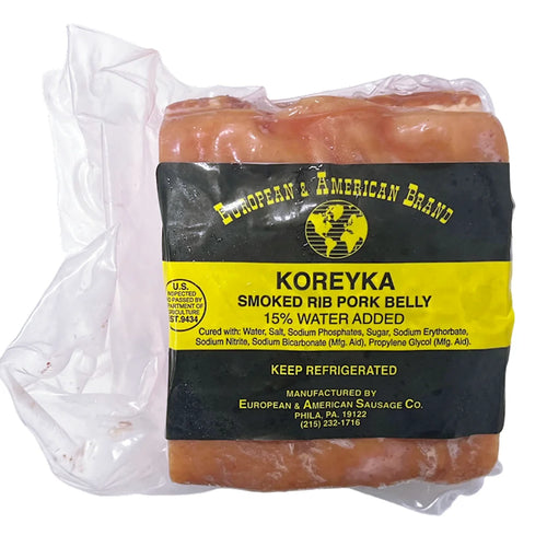 KOREYKA SMOKED W/RIBS CHUNK 50/1.3LB EUROPEAN AMERICAN BRAND