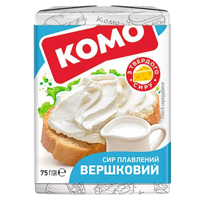 MELTED CHEESE SLIVOCHNIY 24/75GR KOMO N01456/7922 4820039807915