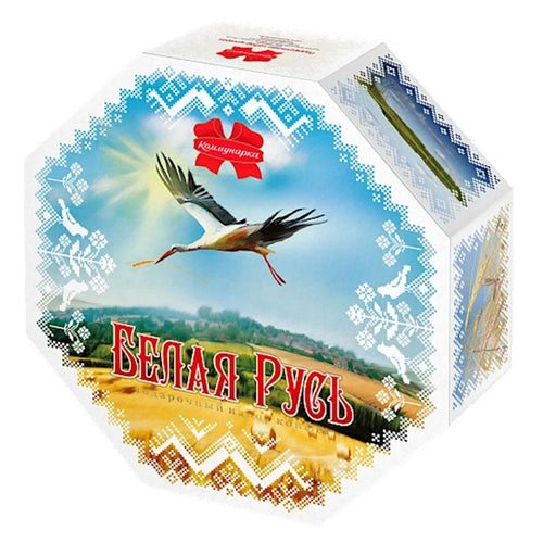 CANDIES BOXED CHOCOLATE BELAYA RUS' 2/635GR KOMUNNARKA N102