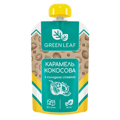 TOPPING COCONUT&SALTED CARAMEL W/STEVIA 12/90GR GREEN LEAF UKRAINE