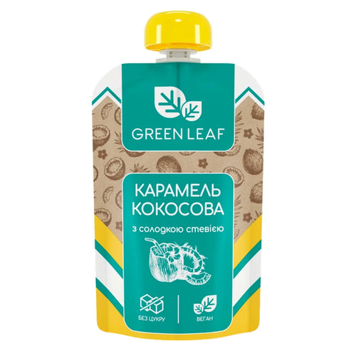 TOPPING COCONUT&SALTED CARAMEL W/STEVIA 12/90GR GREEN LEAF UKRAINE