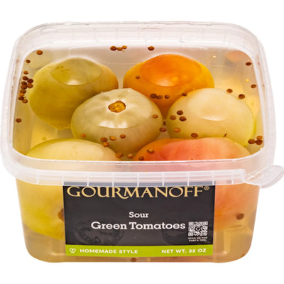 TOMATOES GREEN SOUR 8/32OZ GOURMANOFF