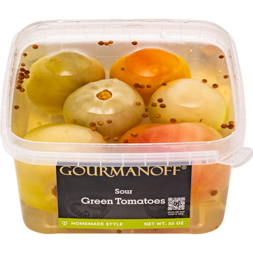 TOMATOES GREEN SOUR 8/32OZ GOURMANOFF