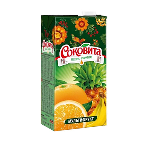 JUICE MULTIFRUIT 12/0.95L  SOKOVITA