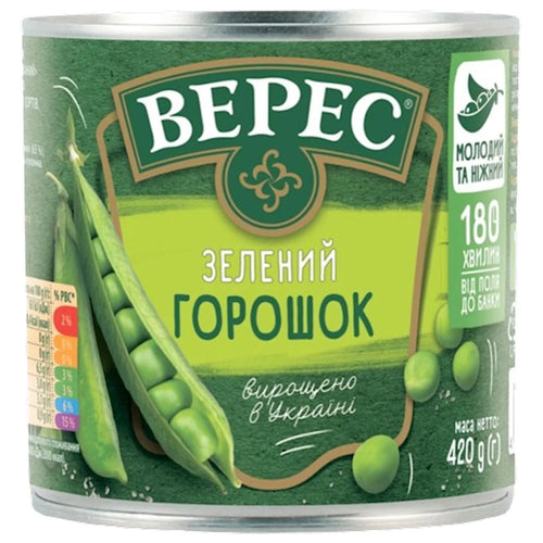 GREEN PEAS E/O 12/420GR VERES UKRAINE