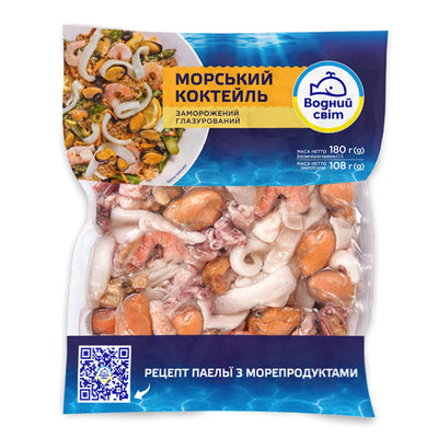 SEA COCKTAIL GLAZED 16/180GR VODNIY SVIT N24