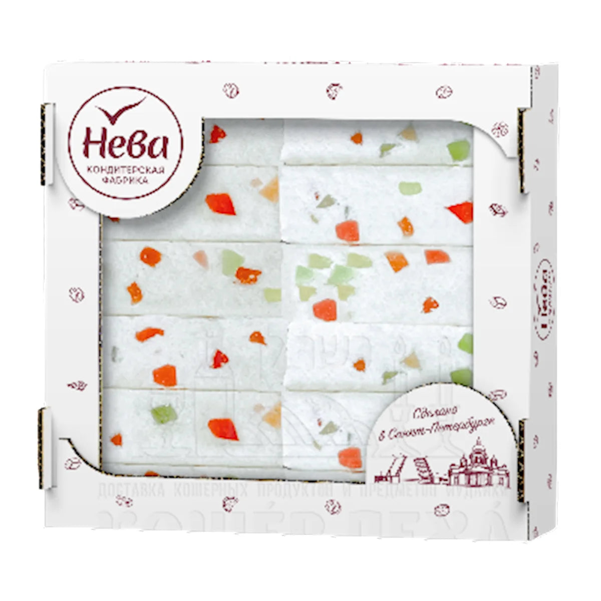 PASTILA VANILLA W/MARMELADE PIECES 6/500GR NEVA N143