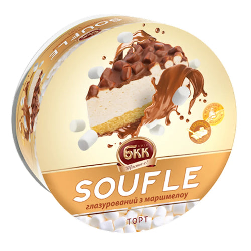 CAKE SOUFLE GLAZED W/MARSHMALLOWS 6/450GR BKK UKRAINE N4482