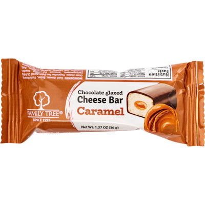 CHEESE BAR CARAMEL 26% GLAZED 30/36GR FAMILY TREE N7820
