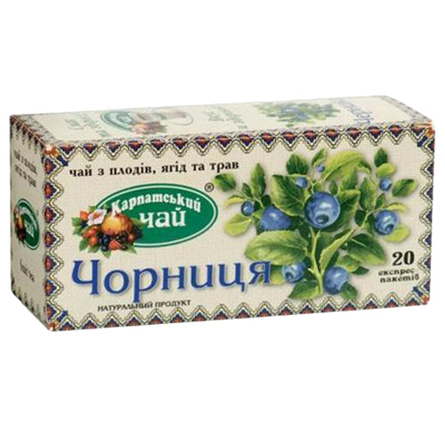 TEA BLUEBERRY 36/(20X2GR) CARPATHIAN TEA UKRAINE