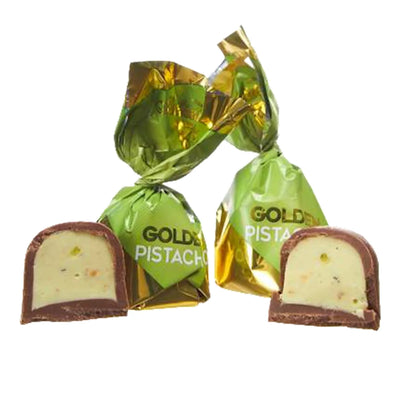 CANDIES LOOSE CHOCOLATE GOLDEN PISTACHIO 1/5.5LB LOOSE SOLIDARNOST N27053