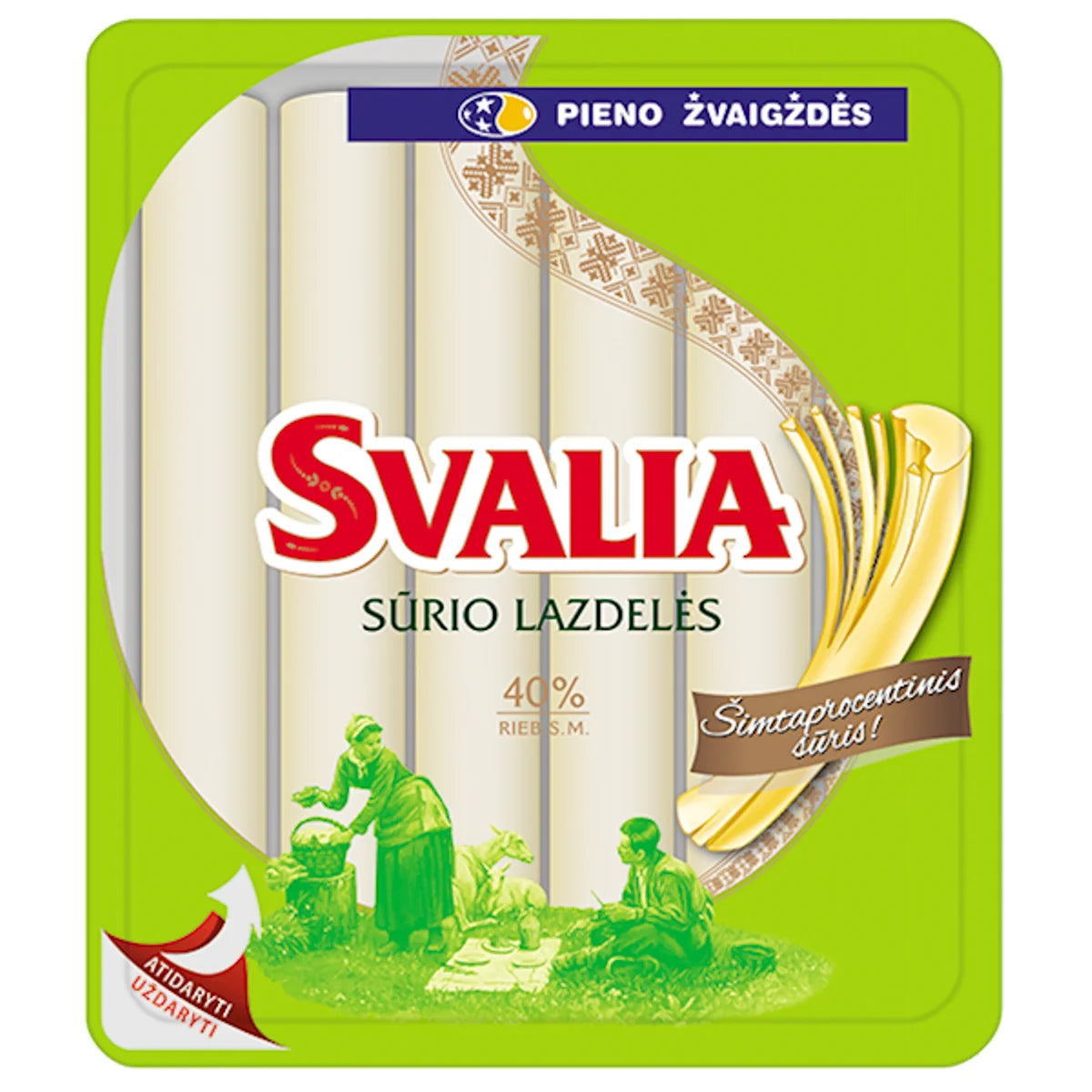 CHEESE STICKS 40% 10/140GR SVALIA  LITHUANIA N8897
