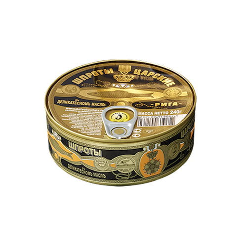 SPRATS TSARSKIE SMOKED BIG IN OIL E/O 24/240GR BRIVAIS VILNIS