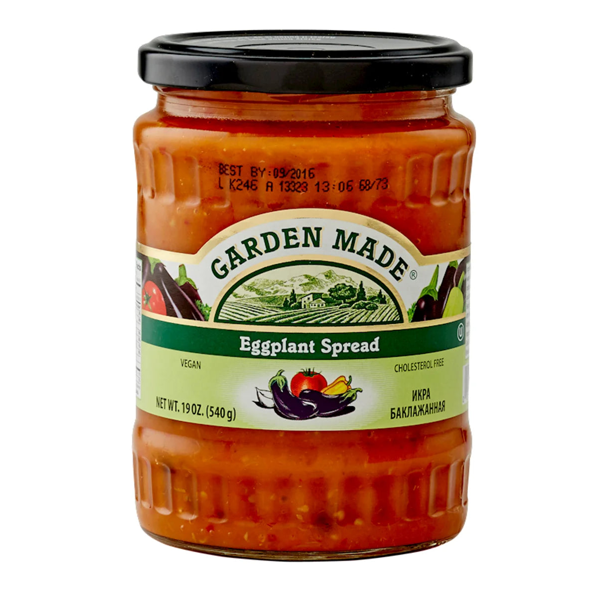 EGGPLANT SPREAD 12/19OZ GARDEN MADE BULGARIA N33110