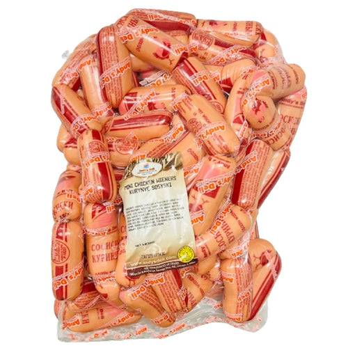 WIENERS CHICKEN MINI 5LB V/P /PAROWKI Z KURY 8/40LB VP ANDY'S N52367