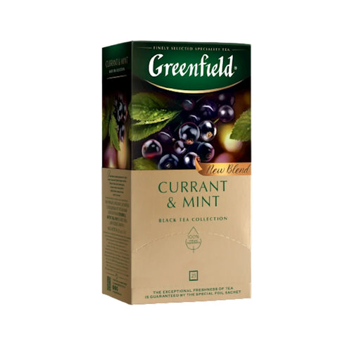 TEA BLACK CURRANT&MINT 10/(25X1.8GR) GREENFIELD 1249-10