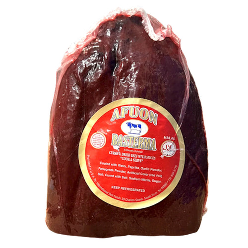 DRY MEAT BASTURMA  AFUON (HALAL) (2-3) BY LB