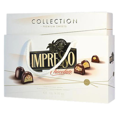 CANDIES BOXED IMPRESSO WHITE ASSORTY 4/424GR SPARTAK N8592