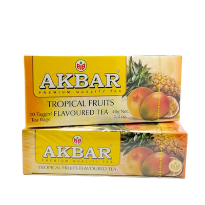 TEA  AKBAR BLACK TROPICAL FRUIT 24/(20X2GR) SRI-LANKA