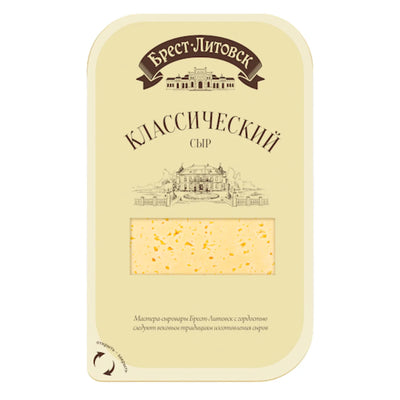CHEESE CLASSIC 45% SLICED 8/130GR BREST LITOVSK N4551