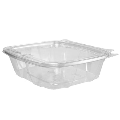 CONTAINER SQUARE CLEAR WITH FLAT LID 200/24OZ/710ML NCH24DEF
