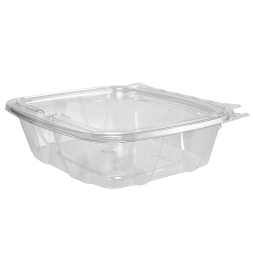 CONTAINER SQUARE CLEAR WITH FLAT LID 200/24OZ/710ML NCH24DEF