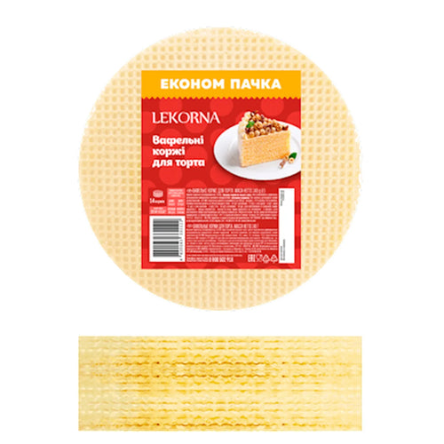 LAYERS PLAIN FOR CAKE WAFFLE 10/140GR LEKORNA N10867
