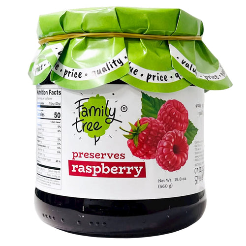 PRESERVES RASPBERRY 12/560GR FAMILY TREE N61
