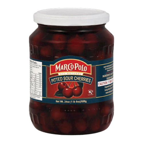 COMPOTE SOUR CHERRY PITTED 12/680ML MARCO POLO N70300