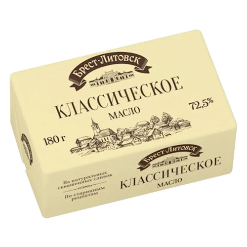 BUTTER SWEET 72.5% UNSALTED 10/180GR BREST LITOVSK N3478